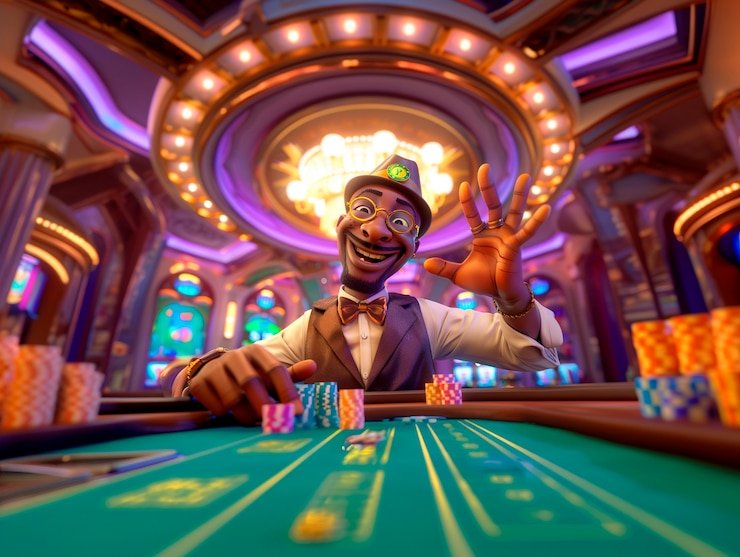 Antarmuka aplikasi mobile dinastoto menampilkan meja live casino dengan dealer langsung dan pasar sportsbook Liga 1